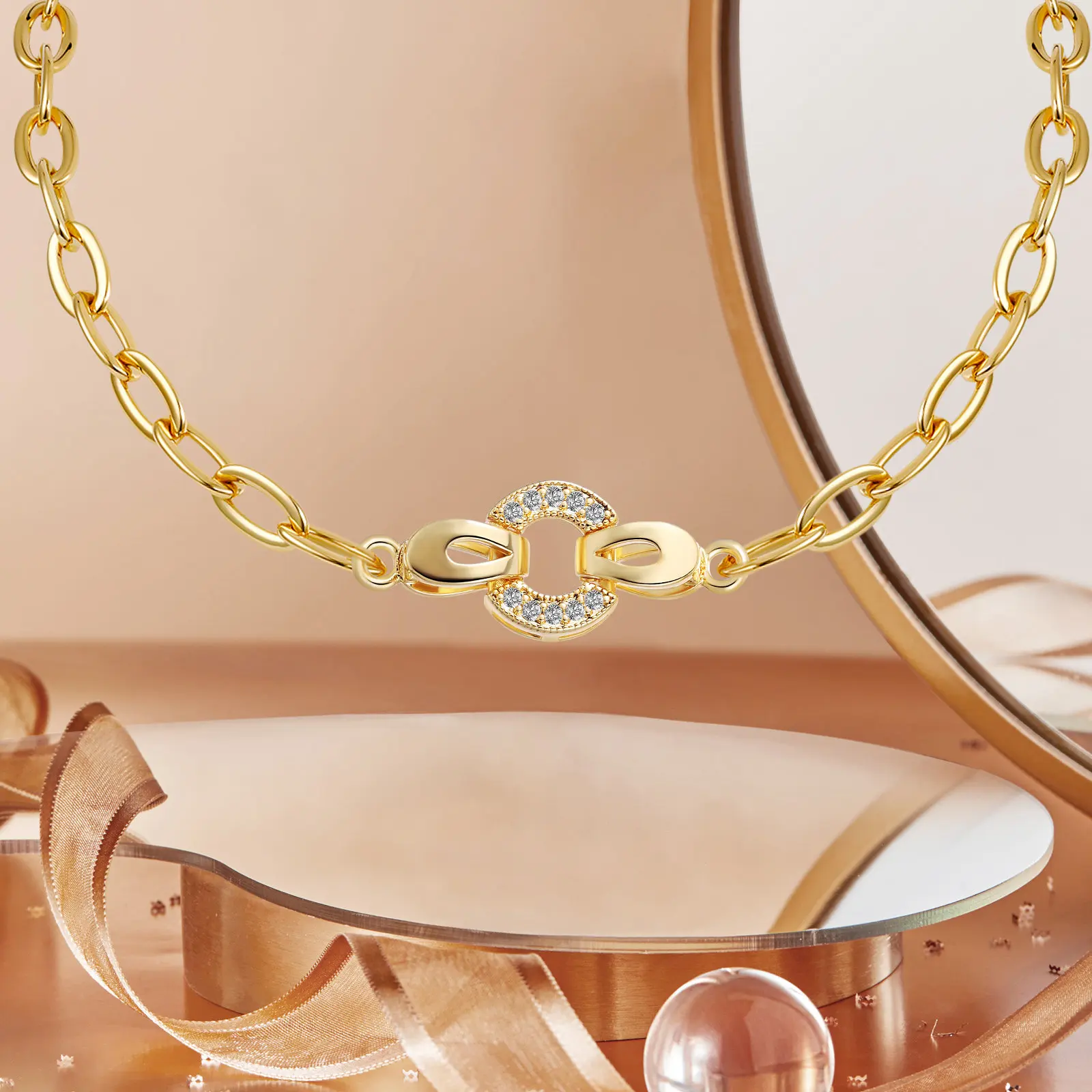 

4Pcs Necklace Clasps Copper Electroplated Jewelry Making Clasps for Bracelets Necklaces DIY Jewelry End Knot Covers Connectors