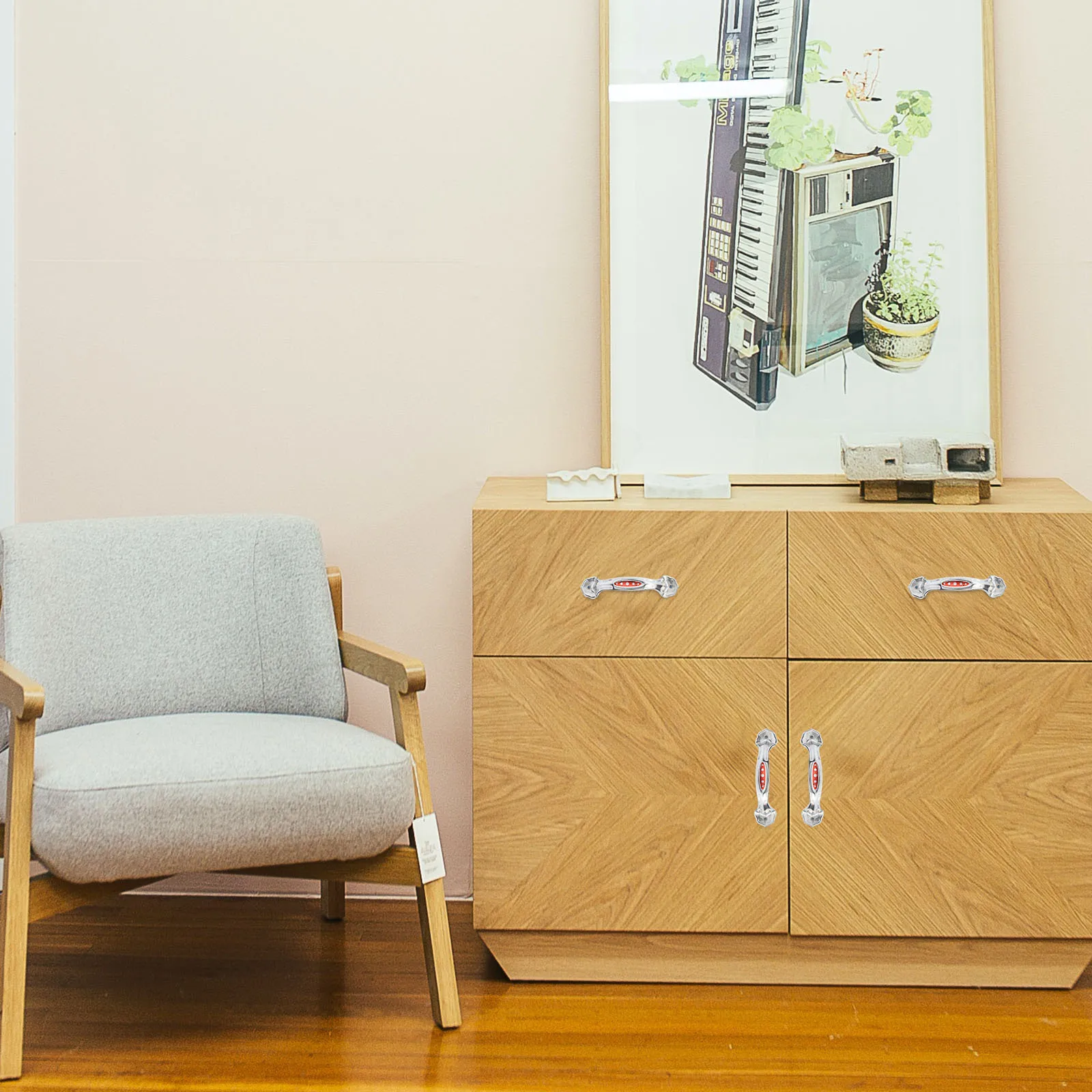 

20pcs Stainless Steel Cabinet Handles Minimalist Drawer Pulls For Door Wardrobe Furniture Garage Granary Warehouse Use