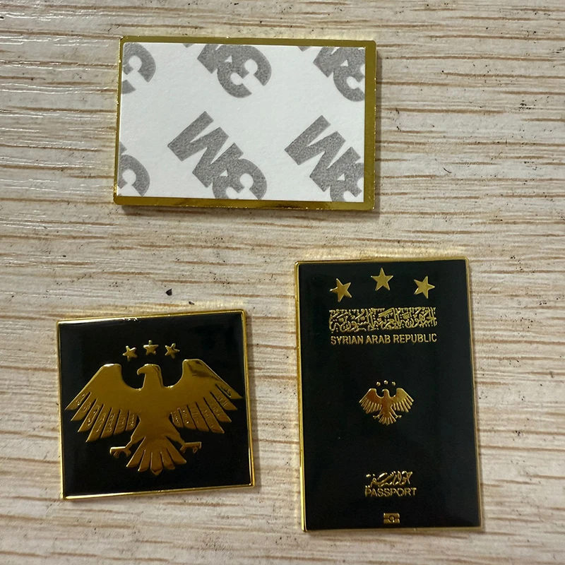 Syria Mobile Phone 3M Sticker Badge Metal Pin Broooches Pins