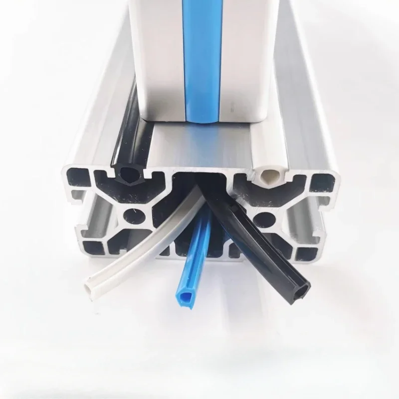 

2020/3030/4040/4545 Aluminum profile flat seal dustproof decorative edge banding pressing groove 6810