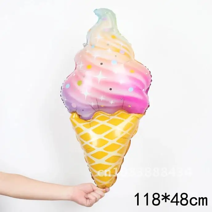 Large ice cream cone balloon birthday party decoration children's toys Donut Candy Balloons Baby Shower Summer Kid Toys Globos