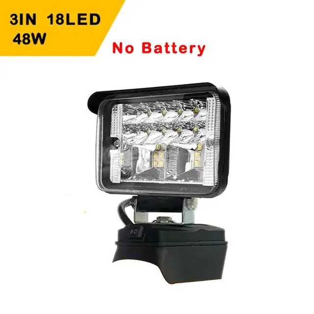 E2 3/4/5/8 Inch Led Licht Draagbare Spots Draadloos Buitenwerk Vissen Handheld Noodhulpmiddel Licht Camping Zaklamp Lantaarn