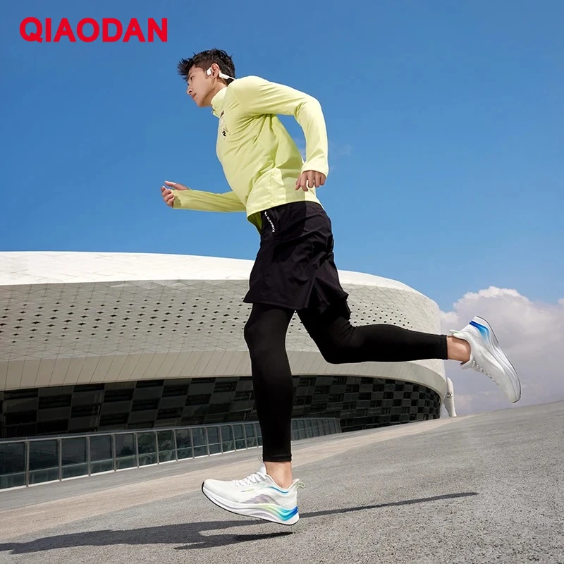 

QIAODAN ChiFeng Casual Running Shoes for Men 2025 Fashion Thick Mesh Shock-absorbing Lightweight Rubber Sneakers XM15240203