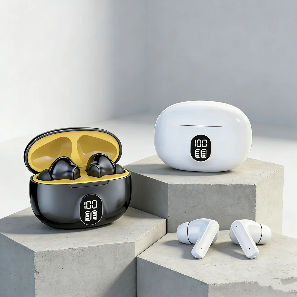 NUEVOS Auriculares Inalámbricos TWS, Auriculares Bluetooth para Juegos con Micrófono, Reducción de Ruido, Alta Fidelidad, Bajos Profundos