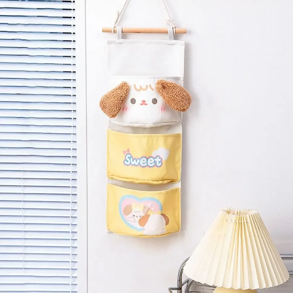 2/3/7 Pockets Fabric Storage Bag Moisture-proof Large Capacity Underwear Socks Organizer Cute Sundries Hanging Pocket for Home