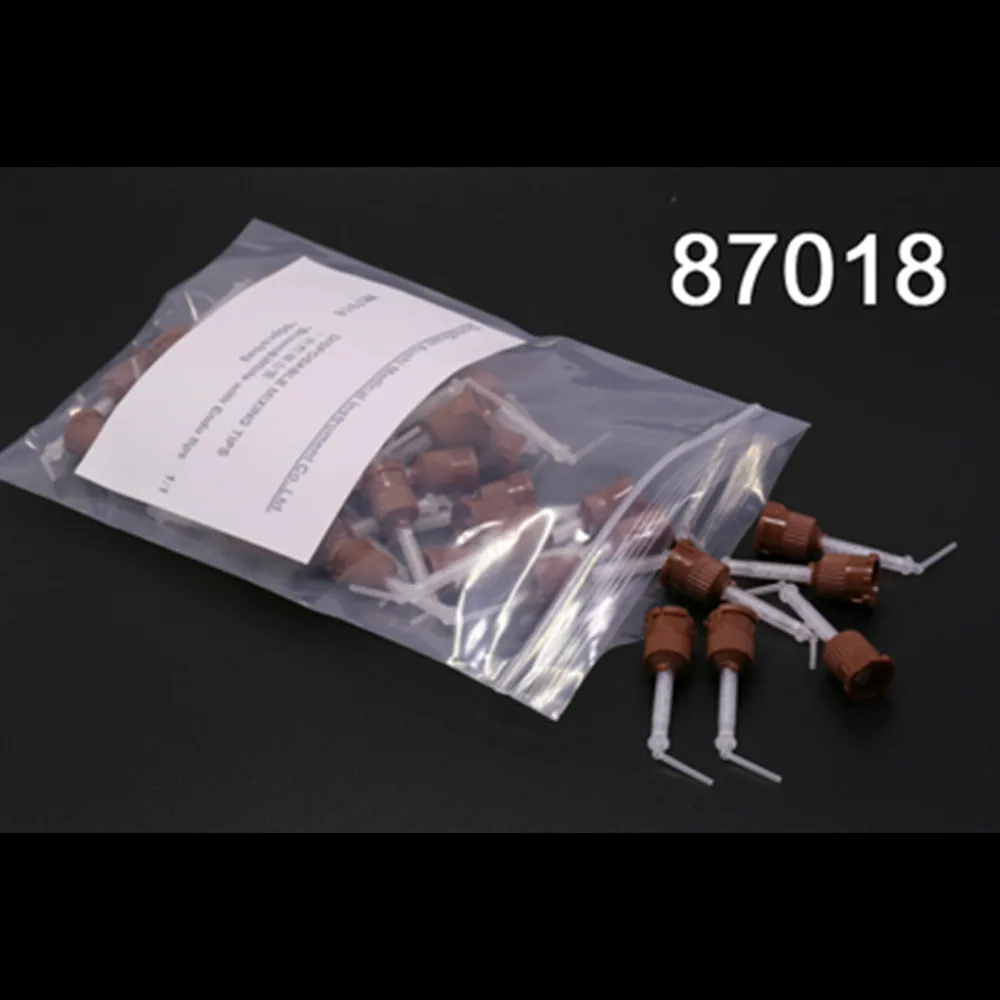 50Pcs/Lot Dental Disposable Silicone Rubber Mix Head For Impression Mixing Dispensing Gun Dentistry Lab Materials All Type