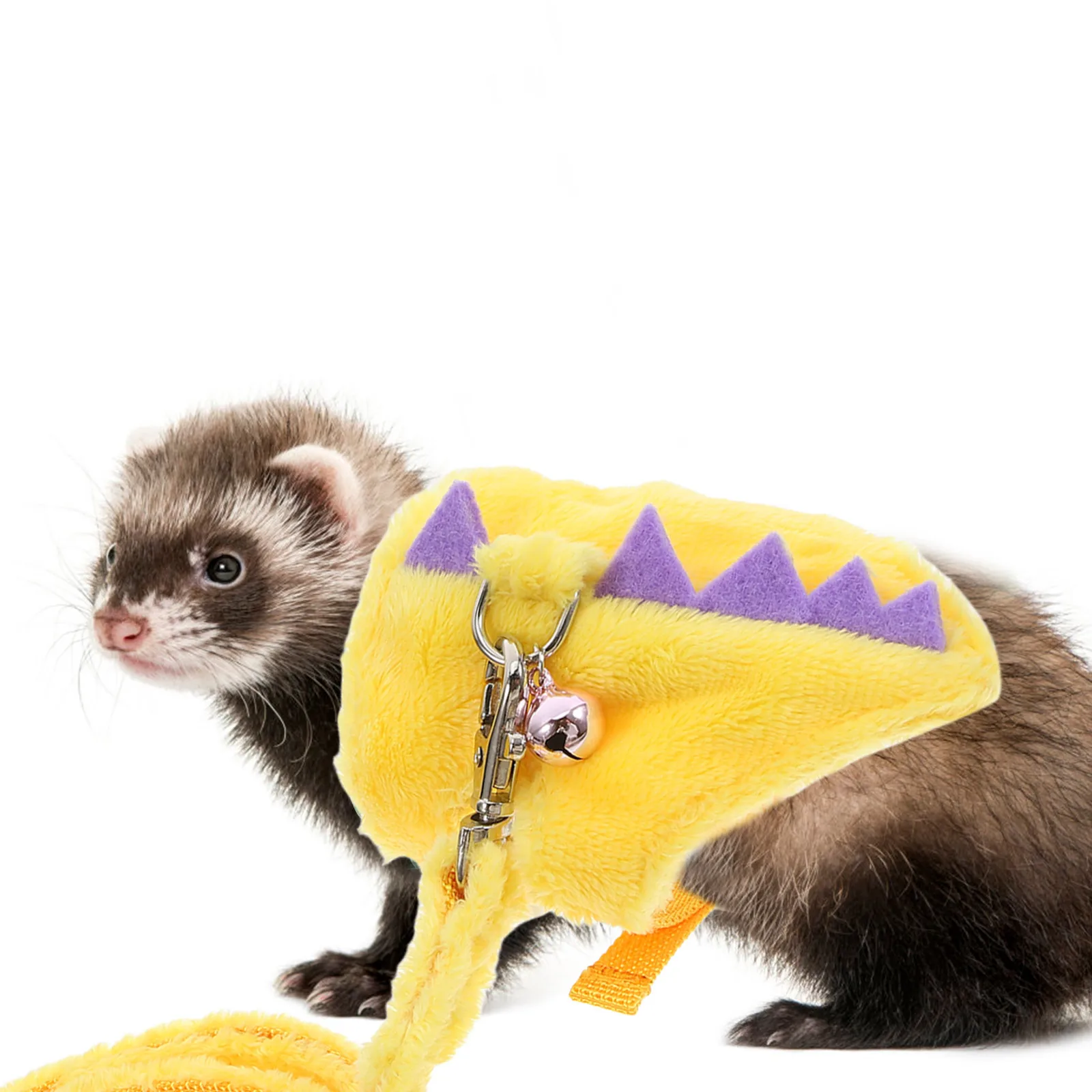 

1 set Small Pet Harness Leash Set Adjustable Vest For Squirrel Hedgehog Bearded Dragon Walking Traction Rope Pet Outdoor