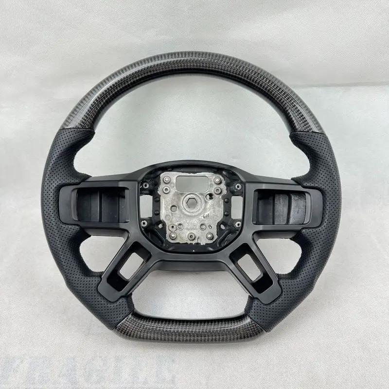 For Land Range Sport 14‑20 Upgraded LED Carbon Fiber SUV Steering Wheel With Horn She