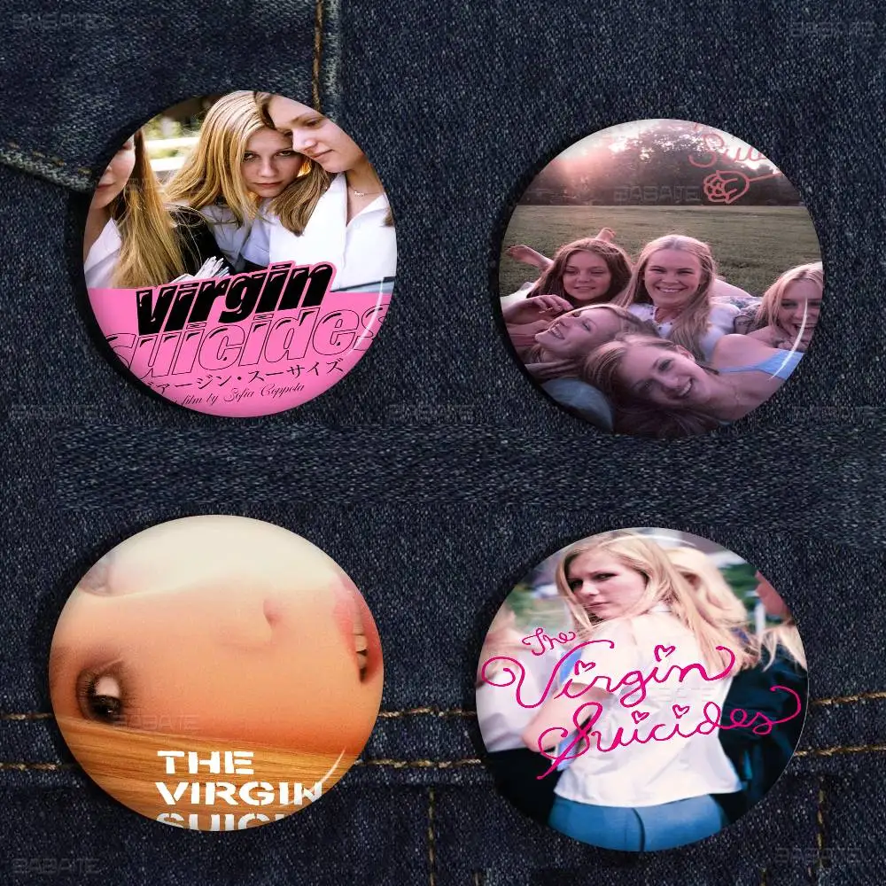 Pin de metal personalizado de la película clásica de Sofia Coppola, Los Vírgenes Suicidas, con personaje de anime, estilo retro, broche para cuello