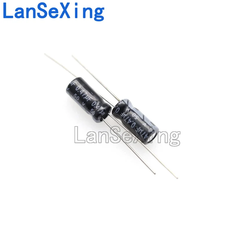 Capacitor eletrolítico de encaixe, Volume 5X11, 50V, 0,47 UF, 50V