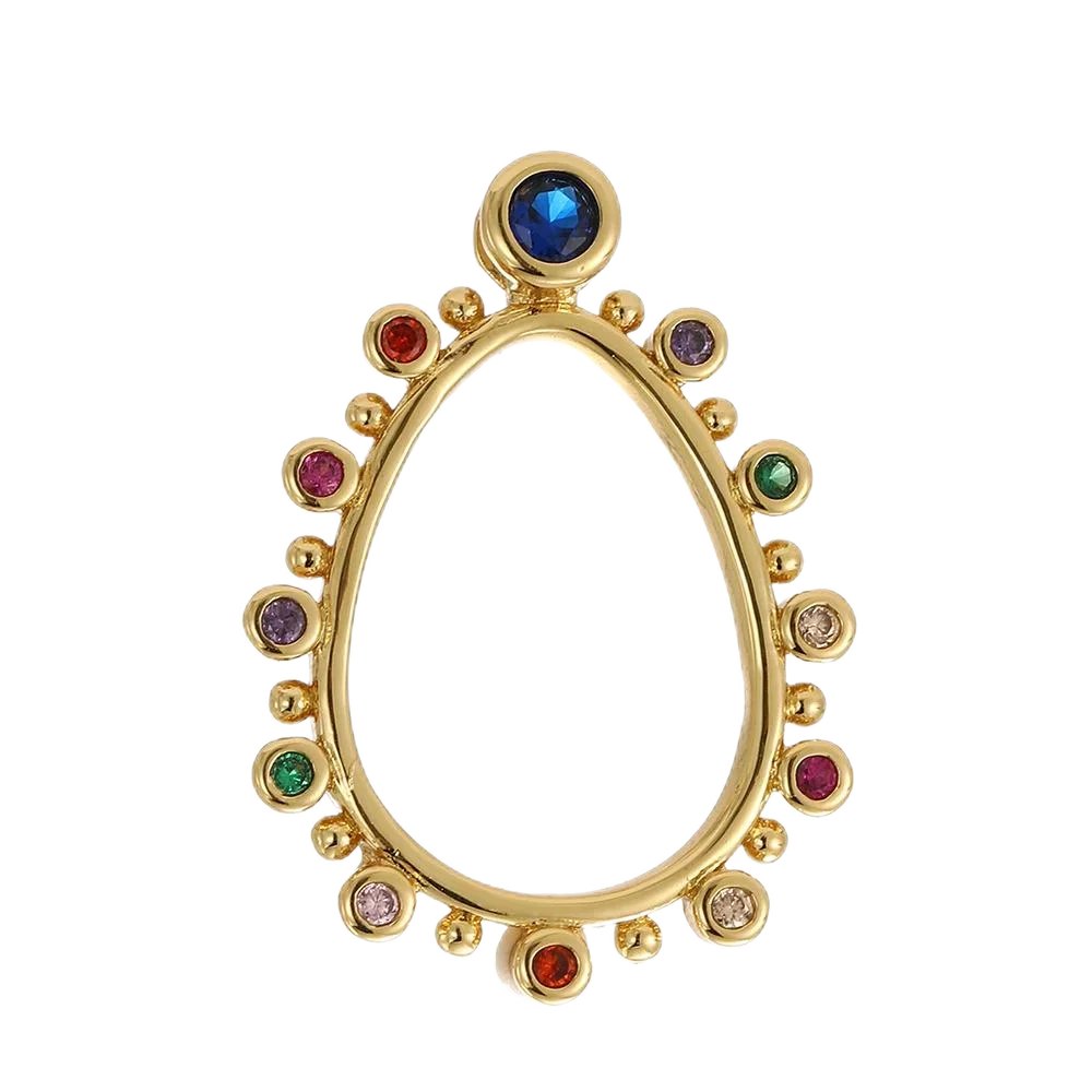 Cute Exquisite Heart-shaped Charms for Jewelry Making Supplies DIY Earrings Necklace Key Buckle Pendant Golden Classic Style image 6