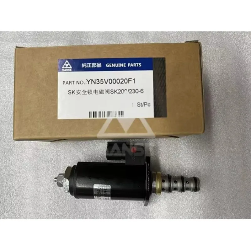 High Quality YN35V00050F1 Solenoid Valve for SK200-6E SK230-6E Excavator Electric Parts YT35V00013F1 KWE5K-31/G24DA50/DB50 stock