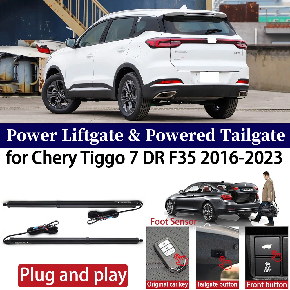 

ZhuCamX for Chery Tiggo 7 DR F35 2016-2023 Car Electric Tailgate Kit Automatic Boot Lift Power Liftgate System Plug&Play