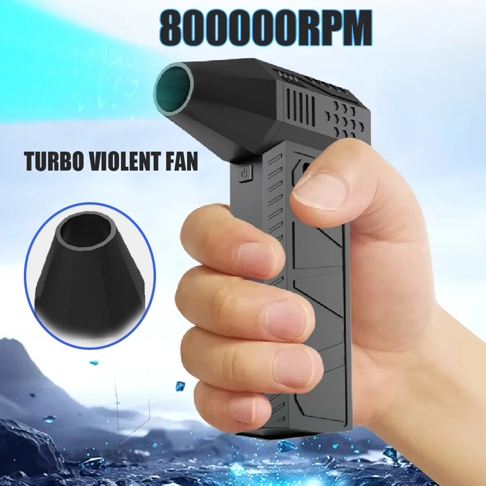 

800000RPM Powerful Air Blower Infinite Speed Regulation Turbo Jet Fan Wind Speed 60m/s Electric Air Duster for Car Cleaning Tool