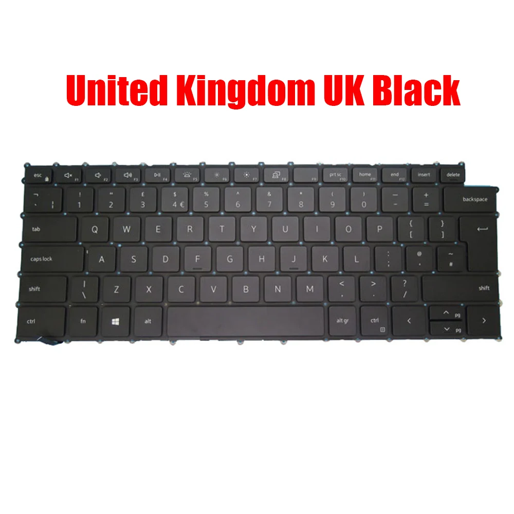 

Backlit UK Keyboard For DELL For XPS 9500 9510 9520 9700 9710 9720 For Precision 5550 5560 5570 5750 5760 5770 0K3VC4 0V05TD New