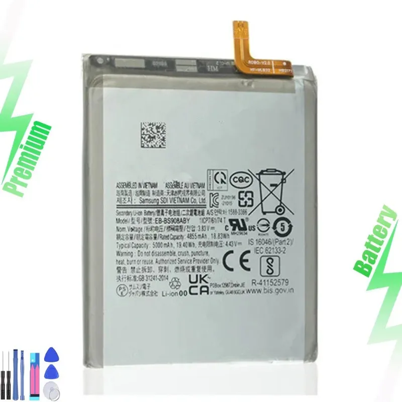 

New for S22 Ultra 5G Battery EB-BS908ABY Replacement S908