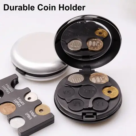 1Pc Small Coin Holder for Shopping Compact Durable Mini Japan Dispenser Lightweight Storage Box Car