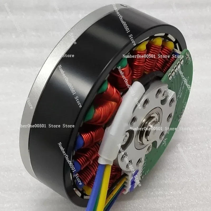 6710 DC Brushless Motor 36V 200W Pancake Flat Thin Direct Drive Motor with Sensor