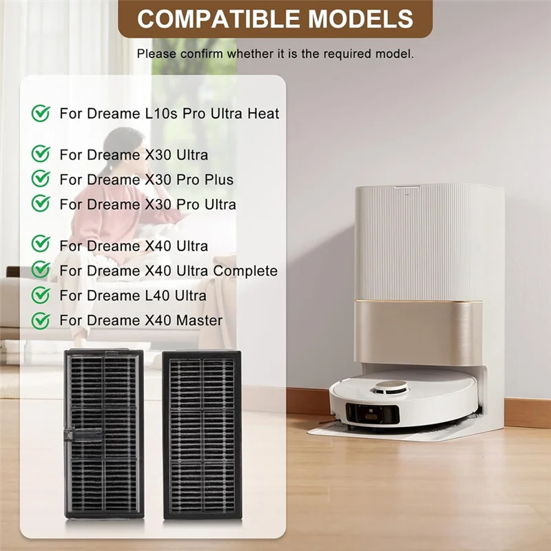 Aksesori Filter WHYY-HEPA untuk Dreame L10s Pro Ultra Panas X30 Ultra X30 Pro Plus X30 Pro Ultra X40 Filter Vakum Ultra