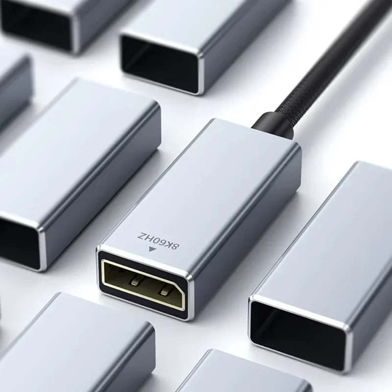USB C إلى 8K Displayport 1.4 لهاتف iPhone 15 Macbook Pro iPad متوافق مع Thunderbolt 3/4 USB Type C إلى 8K 60 هرتز DP كابل 32.4 جيجابت في الثانية
