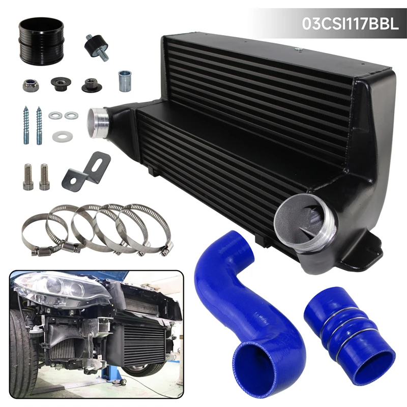 Black/Blue/Red Competition Intercooler Kit For EVO III BMW 335(x)i E90/E91/E92/93 335is E92 135i E82/E88 1erM E82 N54&N55 2006+