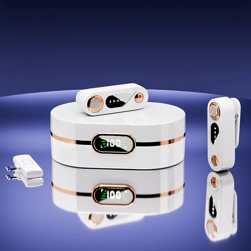 2.4G 무선 마이크 전문 옷깃 마이크 클립 마이크 듀얼 디지털 소음 감소 지연 없음 플러그 플레이