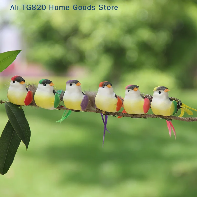 [TG820]Swallow Tail Bird Clip Handmade Simulation Bird Plant-decorated artificial bird handicrafts for Ornament