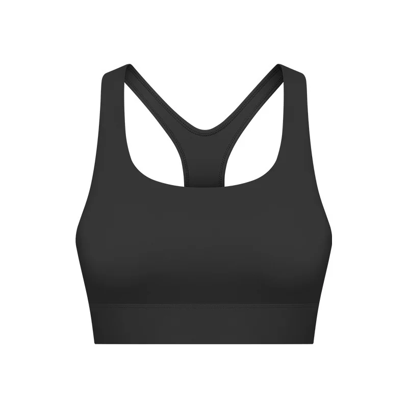 New Adjustable Buckle Tight Casual Sports Top Women's Hem Widening Yoga Fitness Tank Top With Chest Pads