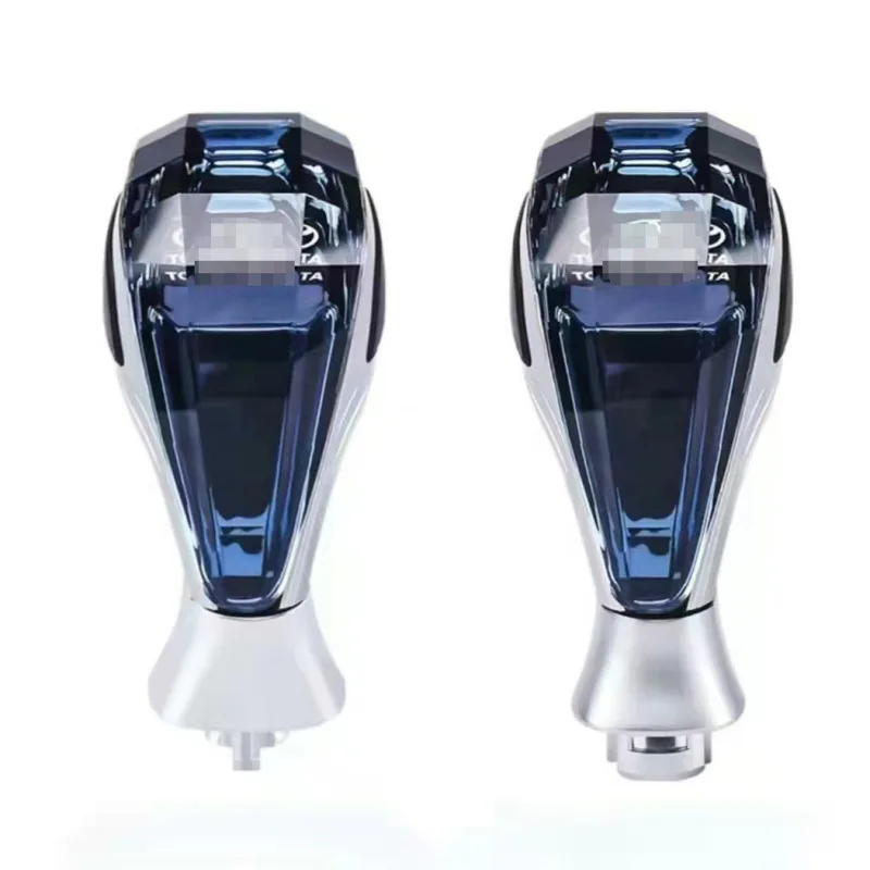 For automotive modification LED automatic crystal gear knob HD translucent shifter solid thick luminous shifter head