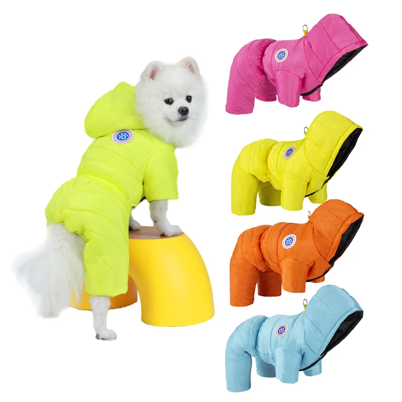 Wodoodporny zimowy płaszcz dla psa Ubrania dla szczeniąt Kamizelka Ciepłe ubrania dla psów Buldog francuski Chihuahua Mały pies Ropa Para Perros