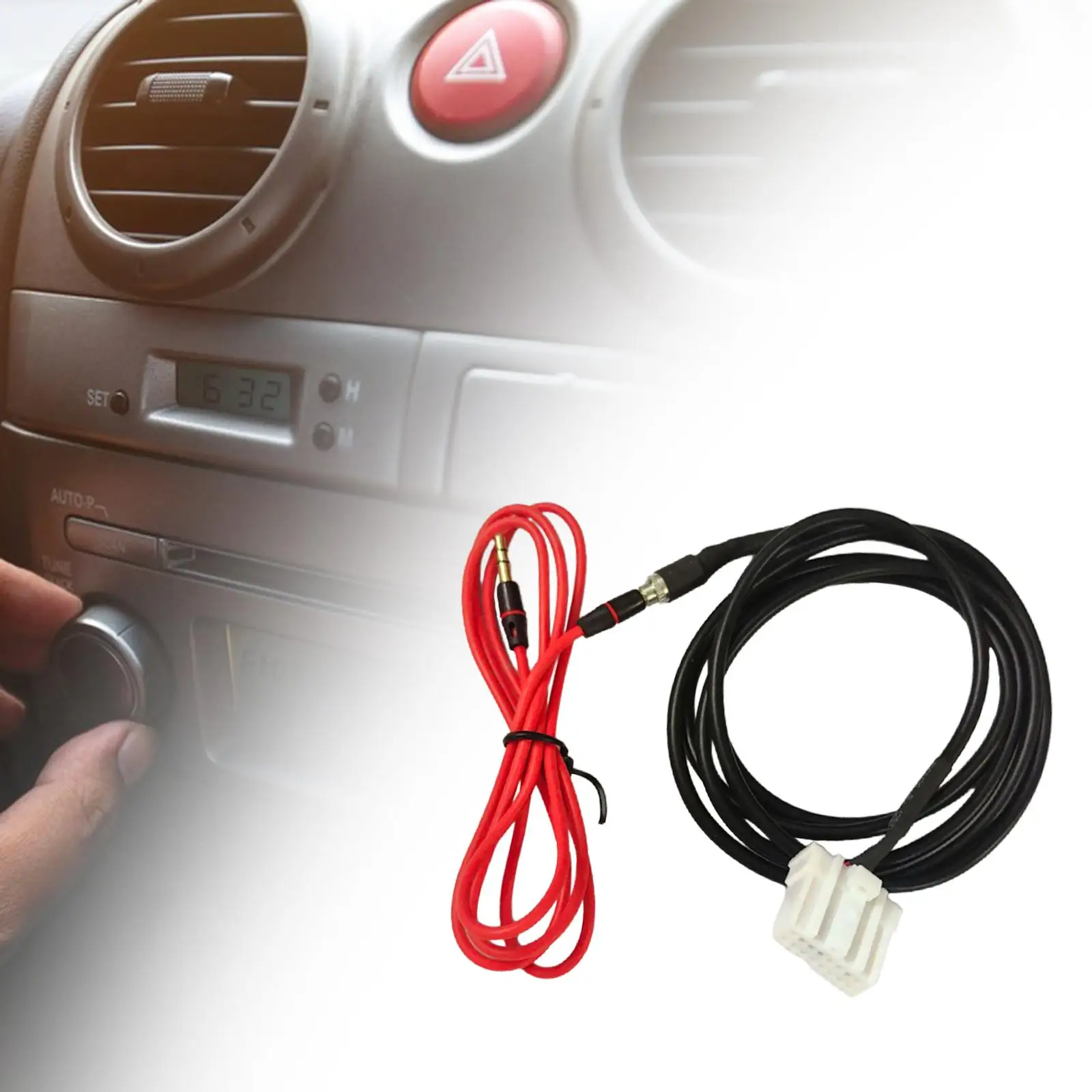 

Car AUX in Cable Module Interface Adapter Cable, Lightweight, Plug and Play,