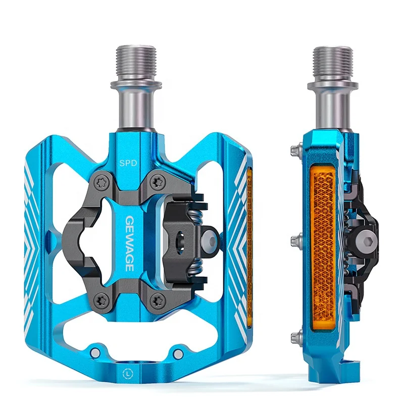 

Custom Ultralight 2 Bearing Mountain Bike Self-Locking Pedal Aluminum Bicycle Pedal