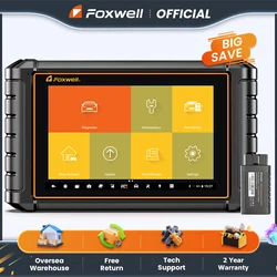 2024 FOXWELL NT909 Car Diagnostic Tools CANFD/DOIP OBD2 Scanner All System Active Test 31+ Reset ECU Coding Automotive Scanner