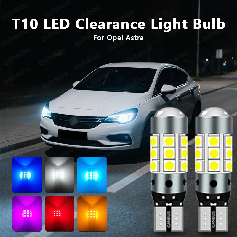 

2Pcs T10 W5W for Samsung Chip white LED Eyebrow Eyelid Light Bulb For Opel Astra