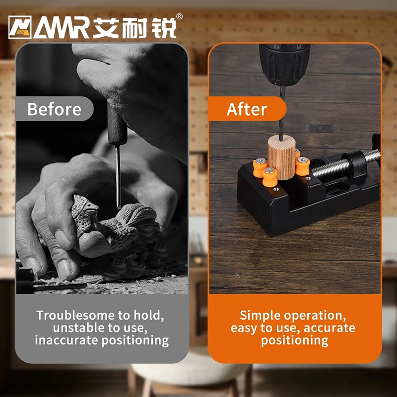 AMR مشبك مسطح عالمي صغير مع كماشة طاولة متوازية مشبك نائب لإصلاح الساعة ، مجوهرات حرفية النحت 1 قطعة #4