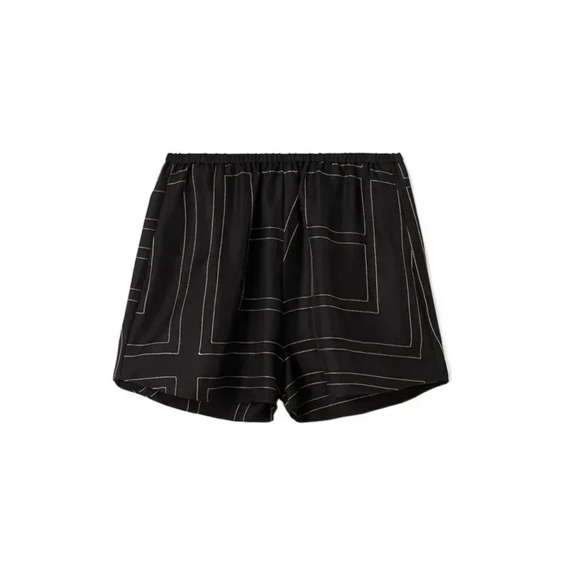 black shorts