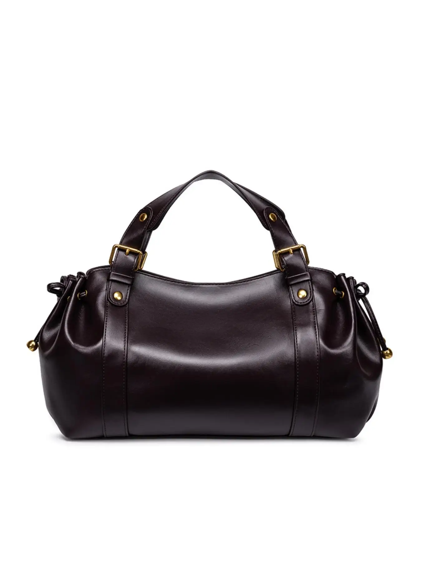 

Women's Boston Bag Cross-Border Trade Pure Color Simple Handbag Commuter Shoulder Tote Soft Material for Office Use