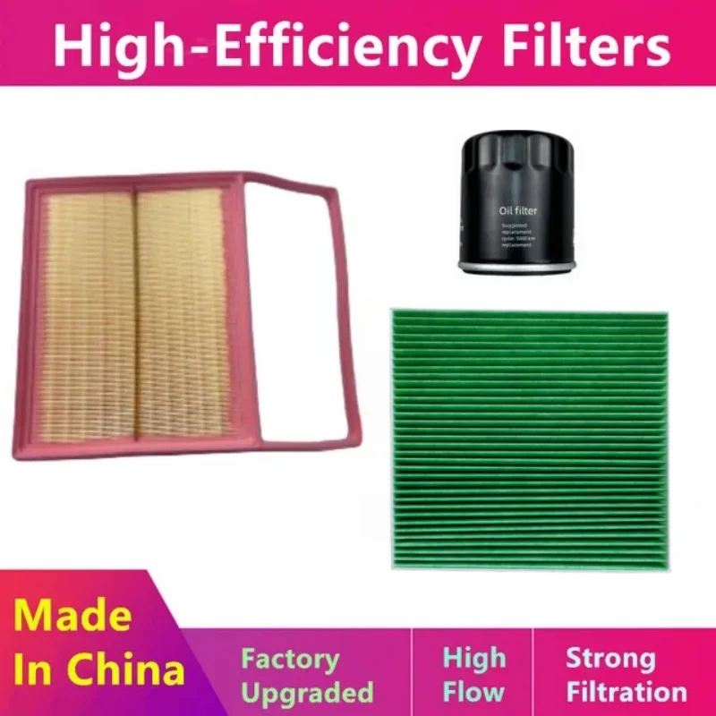 3pcs/Filter Pack For Faw Hong Qi Hongqi H5 2nd Generation/2022 2023 2024/Oil, Air Nacelle Filter/Auto Parts