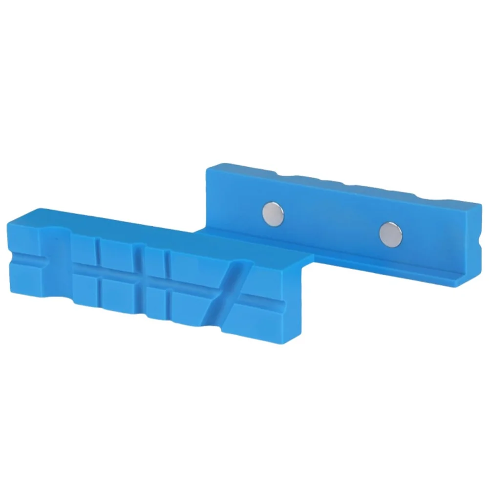 Multi Slot Vise Jaw Pads Standard Size 5-1/2 Inch for Metal Plastic Woodworking Applications with Reliable Magnetic Installation
