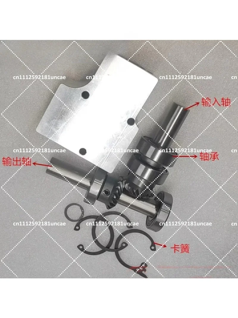Miniature 1:1 Speed Ratio 90 Degree Bevel Gear Box, 15mm Output Shaft, Helical Gear Drive for Corner Transmission