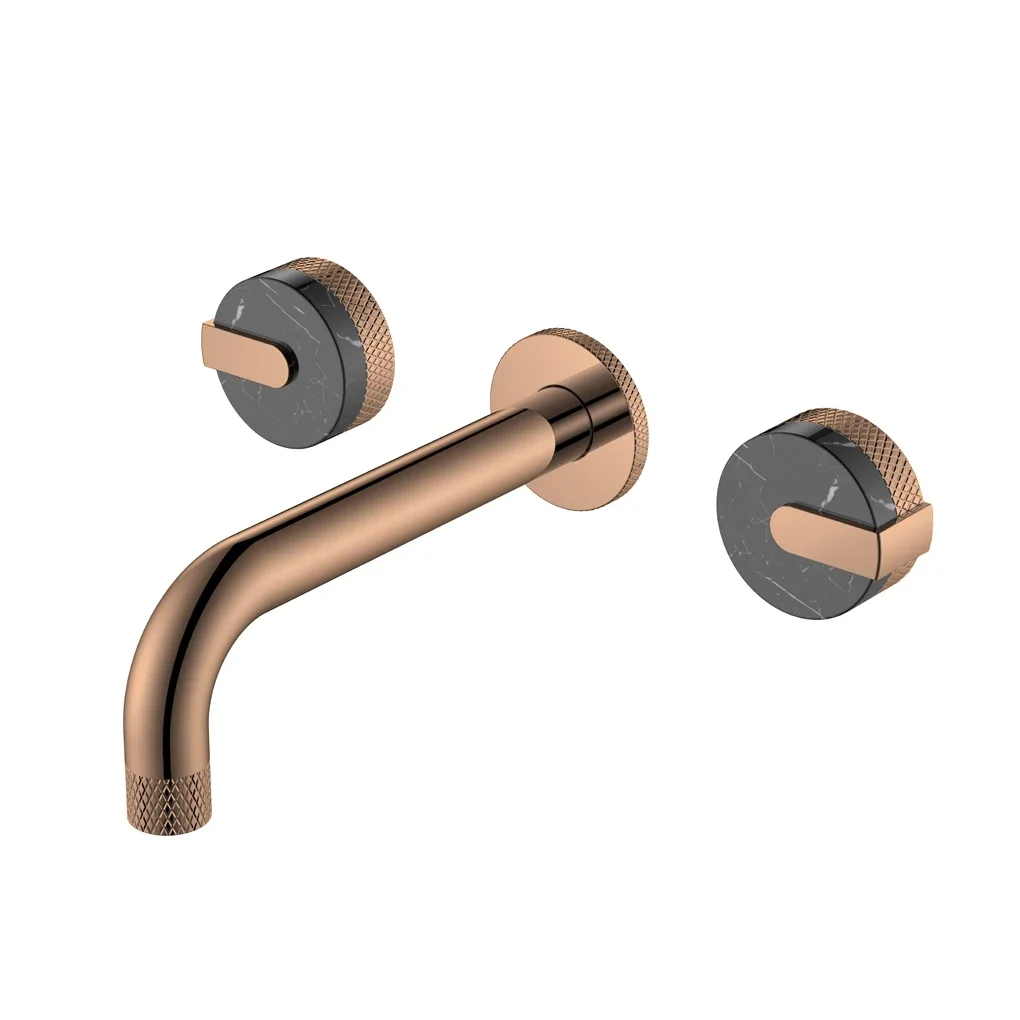 Rose gold modern in wall wall mounted hot cold water unit tap with Watermark