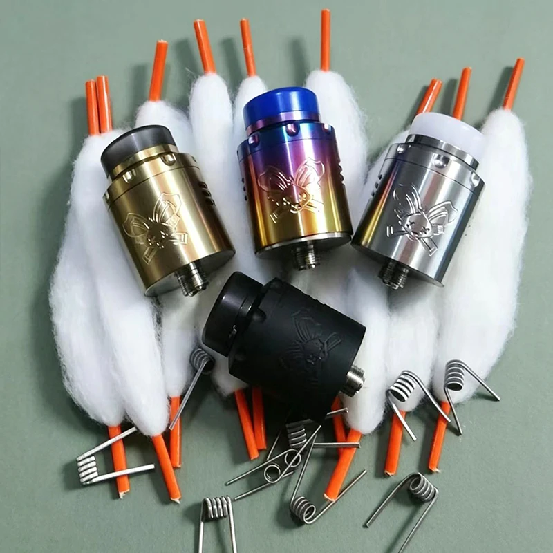 Dead Rabbit V3 RDA 24mm Tank Replacement Single/Dual Coil Steel Material for 510 spare partsThread Mod