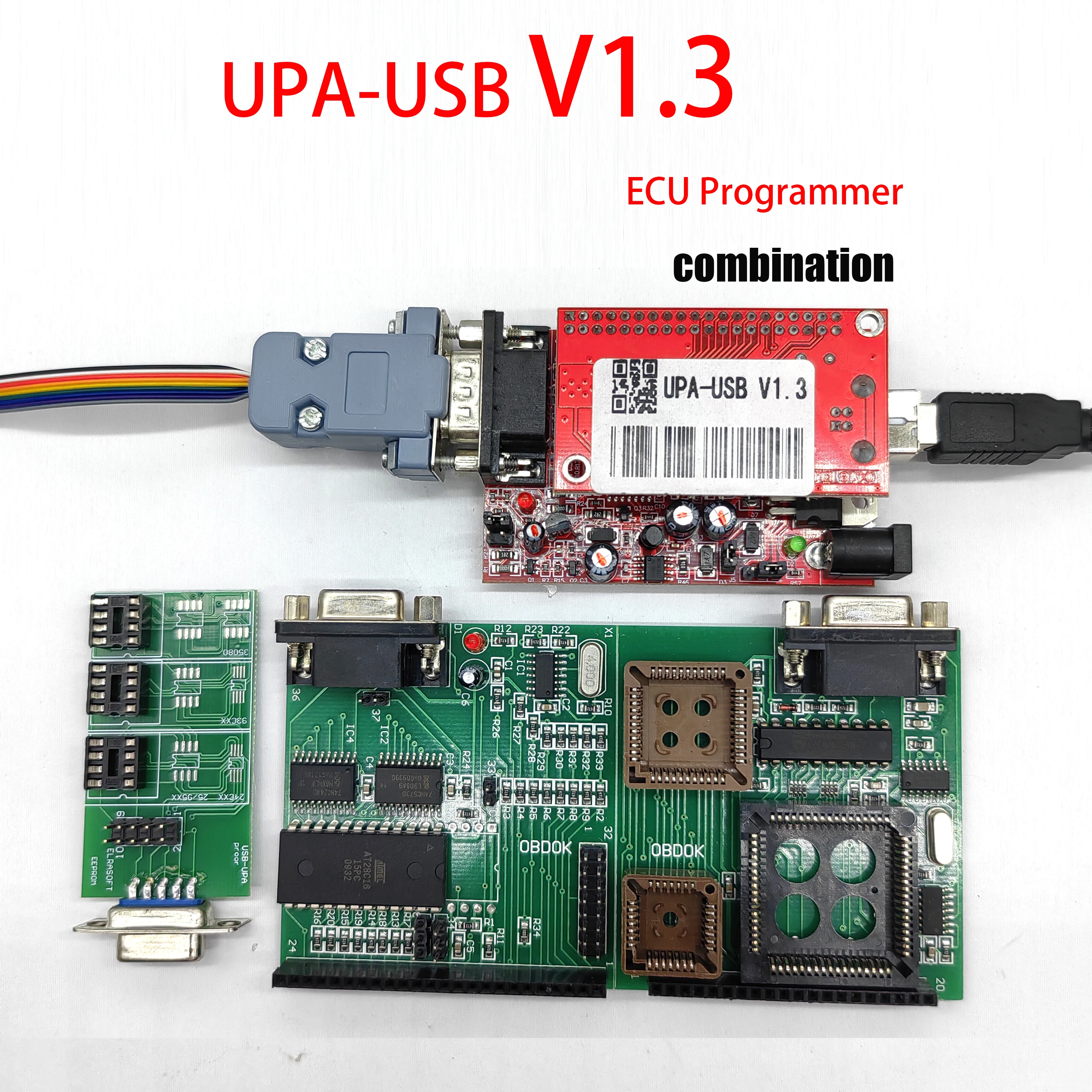 UPA-USB V1.3 Automotive ECU Programmer Jumper Connector Cable TMS NEC Eeprom Adapter ECU Chip Tunning New Combination