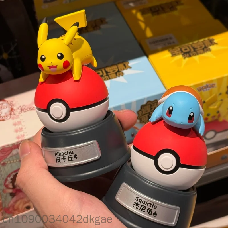 ホットポケモン本物のライトモーションディスプレイ太陽光発電アニメコレクタブルフィギュアピカチュウピップルプスプリガティトーカイコイルデコレーションギフト