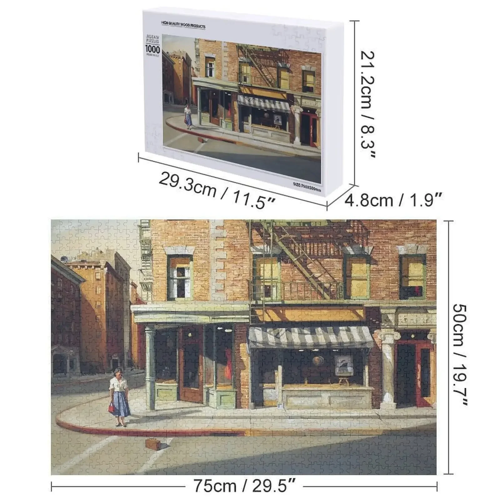 Puzzle Edward Hopper Puzzle con nome in legno personalizzato per animali Puzzle con immagini personalizzate