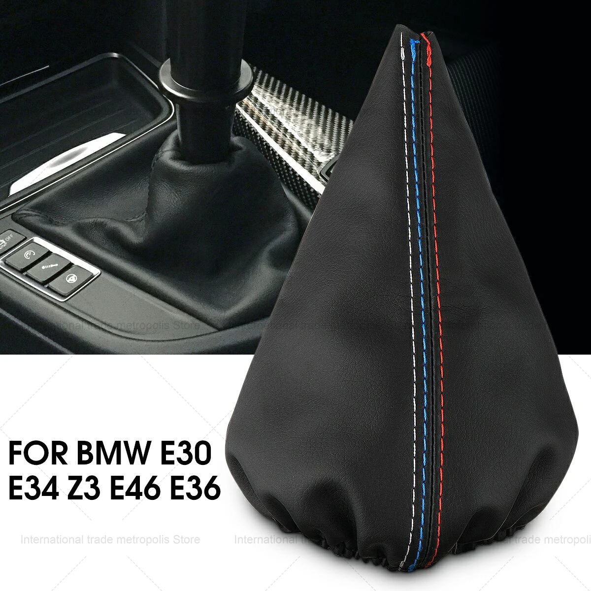 Car Gear Shift Stick Gaiter Boot Dust Cover For Bmw E36 E46 E34 E30 E28 Z3 1998-2005 Dust-proof Cover