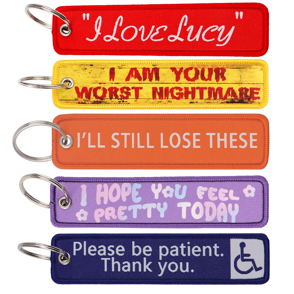 Key Ring Lanyard Tags Key Strap Tow Sides Thermoprint Racing Motorcycle Classic Keychain Fashion Jewelry Accessories 1pc