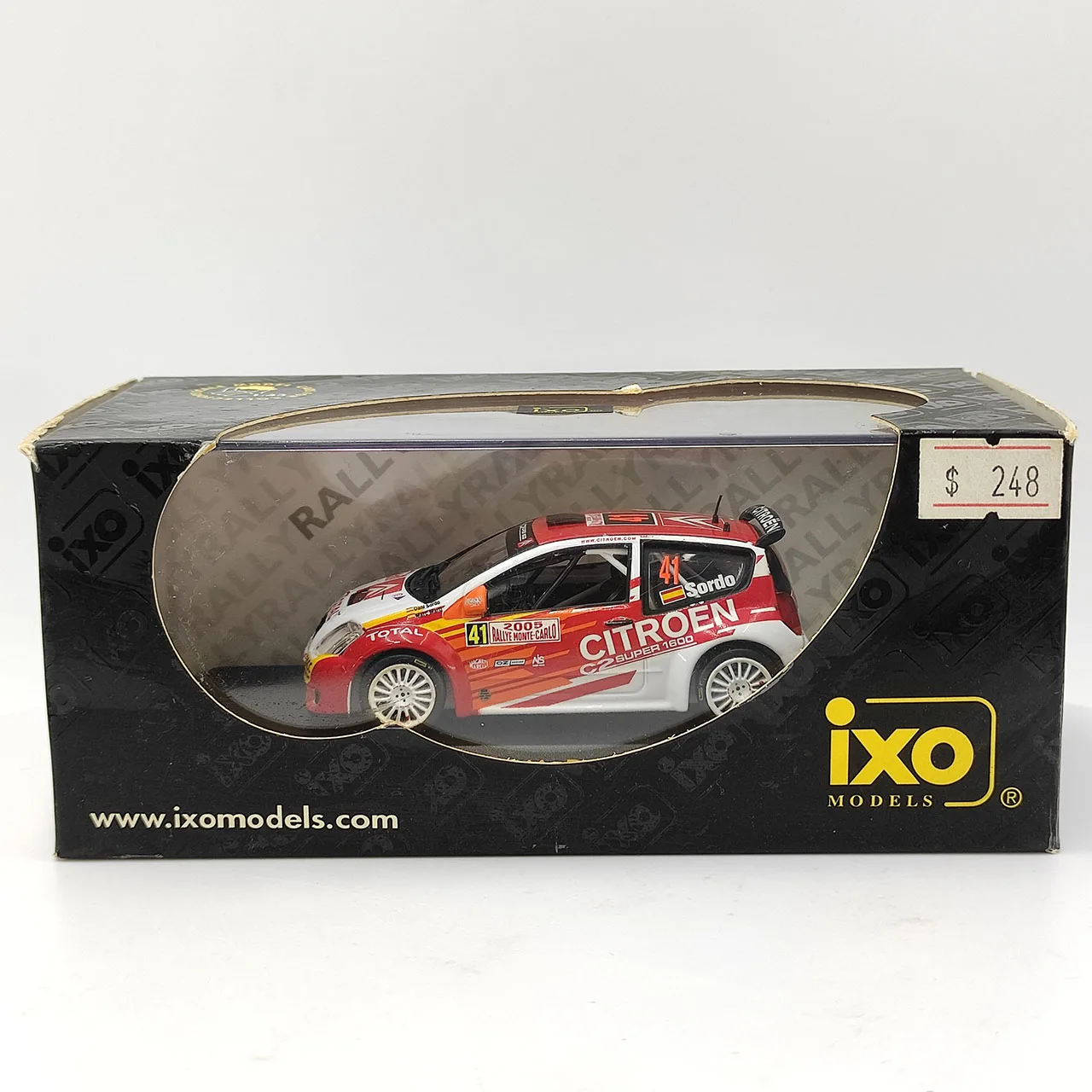 

Литье под давлением IXO масштаб 1:43 Citroen C2 S1600 # 41, модель автомобиля из сплава Monaco Rally 2005, Коллекционная игрушка, подарок, сувенирный дисплей
