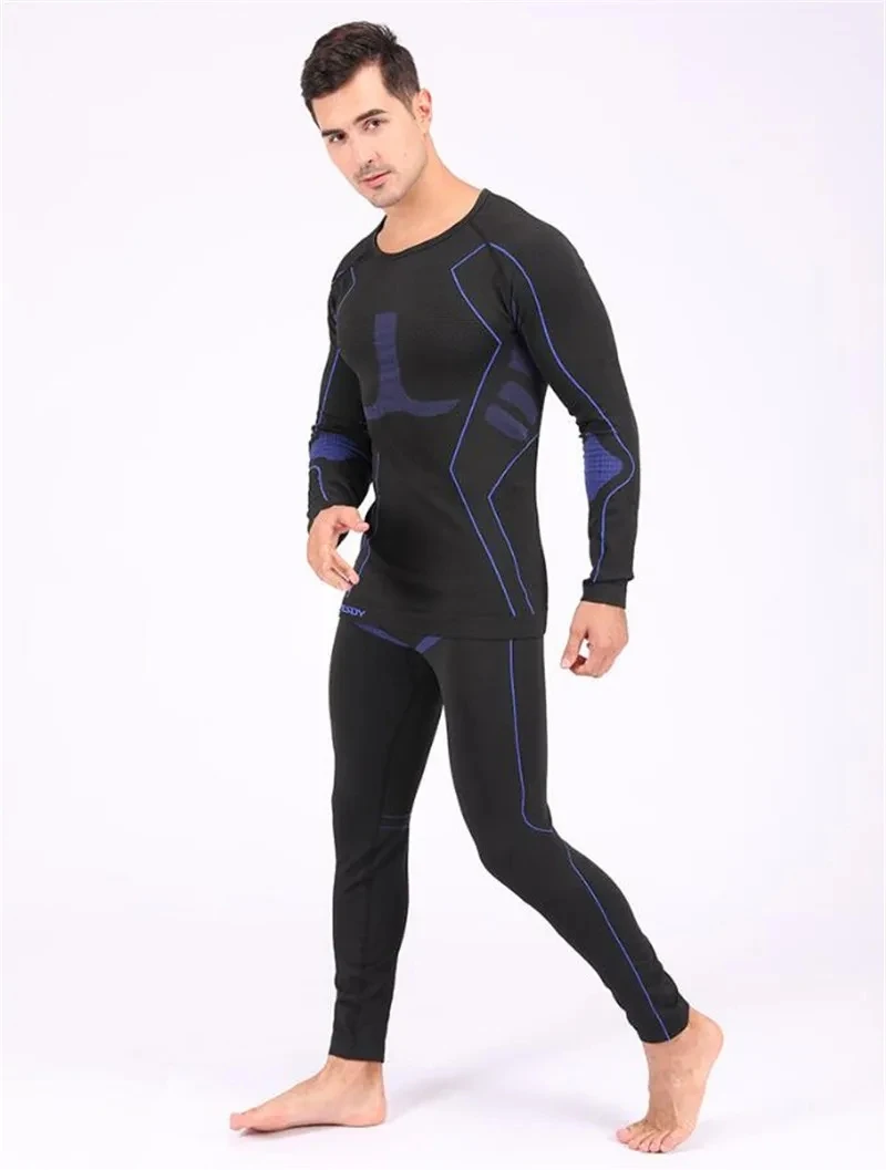 New Thermal Underwear Sets Men Compression Quick Drying Sports Fitness Long Johns Camisa Termica Thermo Underwear Muscle Clothes