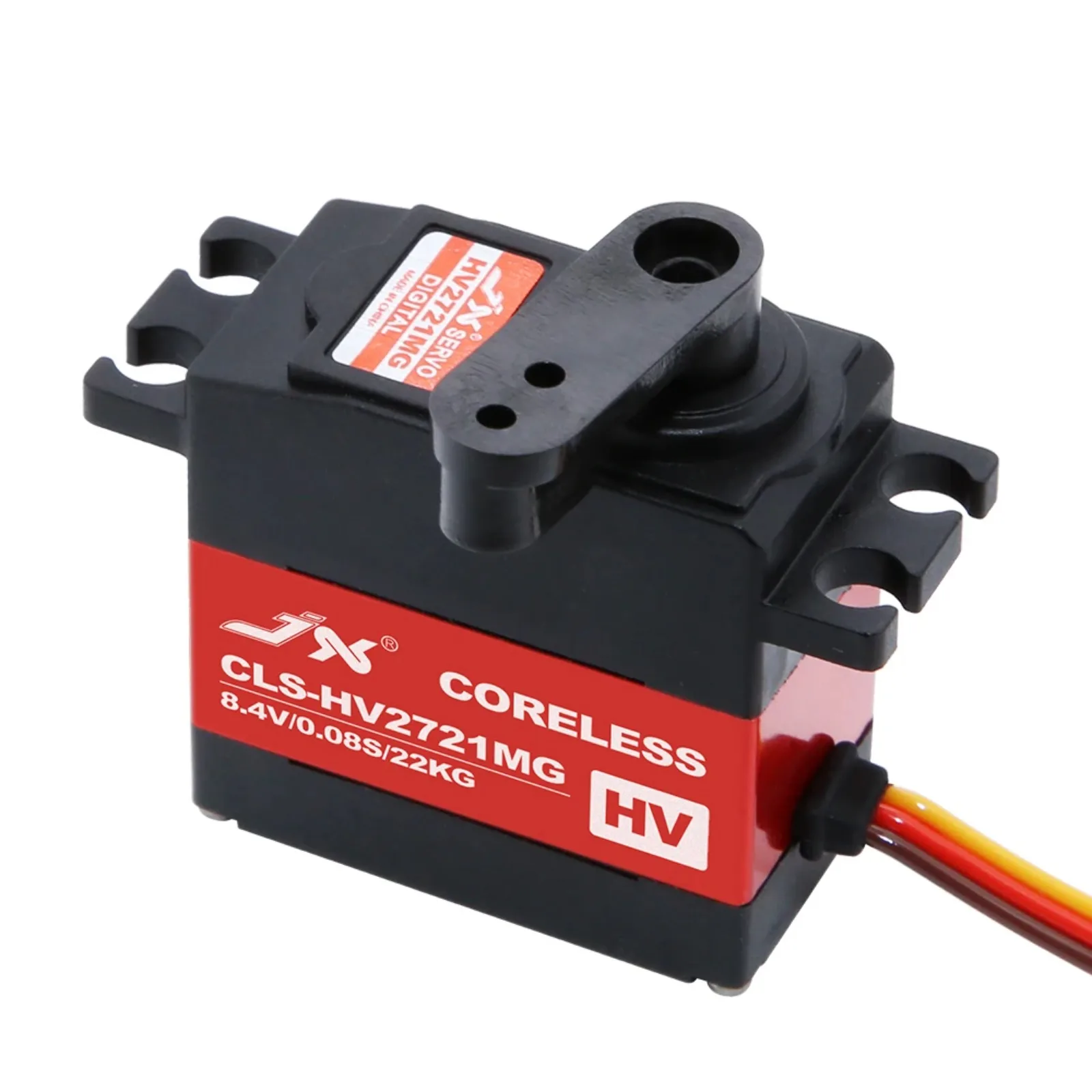 JX CLS-HV2721MG 8.4V 22KG 0.08sec ميتال جير IP67 مقاوم للماء الرقمية Coreless موتور سيرفو ل 1/8 1/10 RC سيارة روبوت طائرة